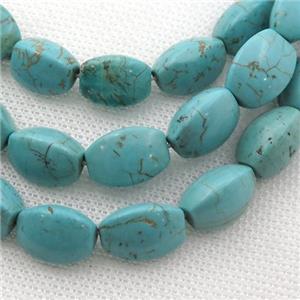 Magnesite Turquoise beads, lantern, approx 10-14mm