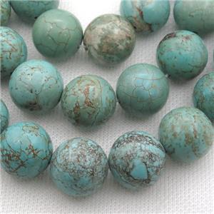 round Magnesite Turquoise beads, green, approx 22mm dia