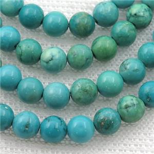 round Magnesite Turquoise beads, approx 6mm dia