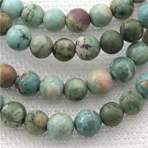 round Magnesite Turquoise beads, approx 6.5mm dia
