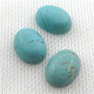 Magnesite Turquoise cabochon, oval, approx 12x16mm