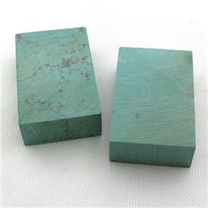 Green Sinkiang Turquoise Cuboid, approx 20x40x60mm