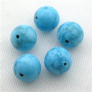 blue Sinkiang Turquoise Beads, round, approx 16mm dia