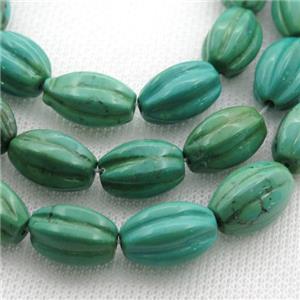 green Sinkiang Turquoise Beads, approx 13-20mm