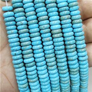 Blue Magnesite Turquoise Heishi Beads, approx 3-8mm