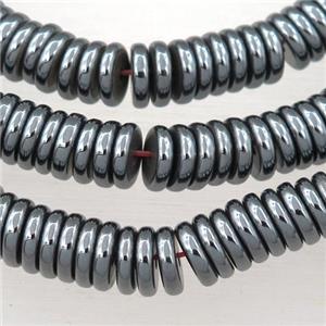 black Hematite heishi beads, approx 8mm