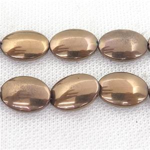 brown Hematite oval beads, approx 12-18mm
