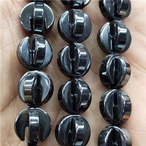black Hematite beads, approx 10mm