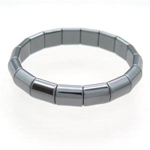 Black Hematite Bracelet Stretchy, approx 10mm, 55mm dia