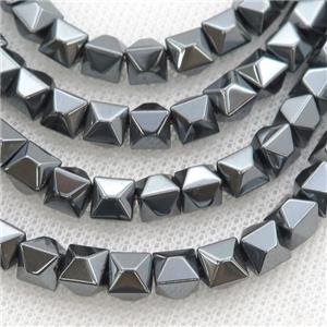 Black Hematite Beads, approx 8mm