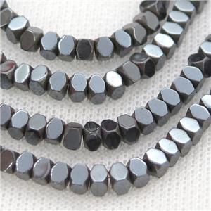 Black Hematite Beads, approx 2mm