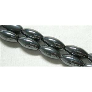 Magnetic Hematite bead, oval, 6x12mm,33pcs per st