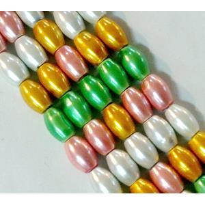 colorful Magnetic Hematite bead, 5x8mm, 50pcs per st