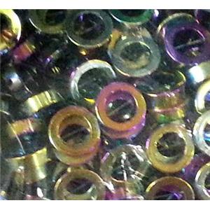 Hematite bead, no-Magnetic, colorful plated, 10mm dia