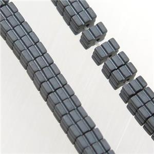 matte black Hematite square beads, approx 1x3x3mm
