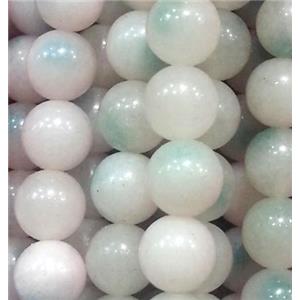 Jade beads, Round, 12mm dia, approx 32pcs per st