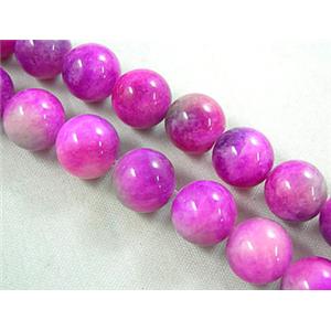 purple Jade Beads, round, 8mm dia, 50pcs per st