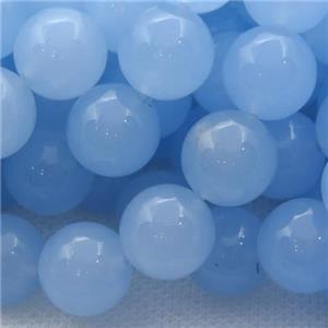 blue Spong Jade Beads, round, approx 14mm dia