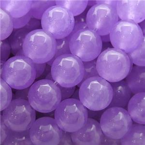 purple Spong Jade Beads, round, approx 14mm dia