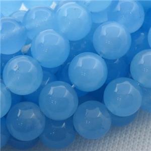 blue Spong Jade Beads, round, approx 8mm dia