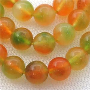 Dichromatic Spong Jade Beads, round, approx 14mm dia