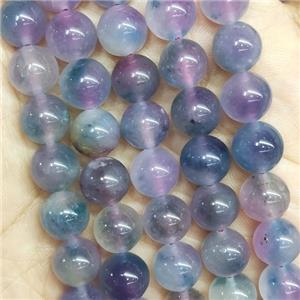 round Jade Beads, multicolor, dye, approx 8mm dia