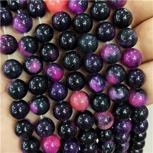 round Jade Beads, dye, approx 10mm dia