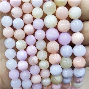 Natural Honey Jade Beads Multicolor Dye Smooth Round, approx 12mm dia
