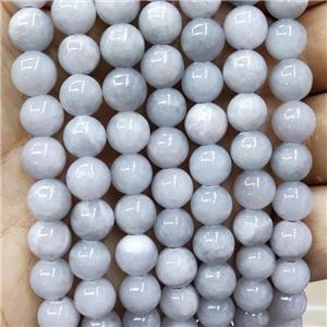 Natural Honey Jade Beads Gray Dye Smooth Round, approx 10mm dia
