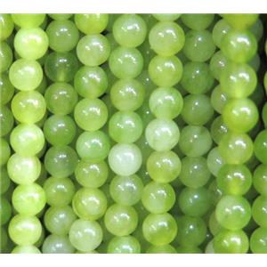 tiny round agate beads, olive dye, approx 3mm dia