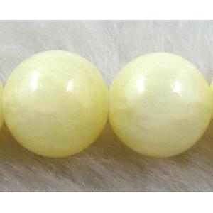 Round Jade gemstone, dye, stabile, 14mm dia, 27pcs per st