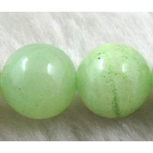 Round Jade gemstone, dye, stabile, 12mm dia, 31pcs per st