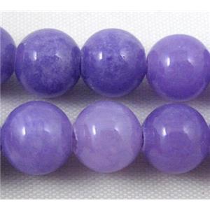round lavender jade beads, stabile, approx 18mm dia, 21pcs per st