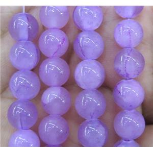 lavender jade bead, round, stabile, 10mm dia, 40pcs per st