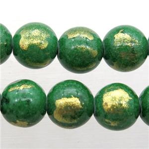 round green JinShan Jade beads, approx 8mm dia