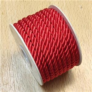 Red Nylon Cord, approx 5mm, 8 meters per rolls