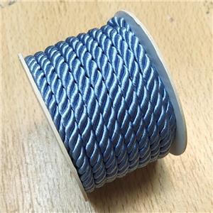 Blue Nylon Cord, approx 5mm, 8 meters per rolls