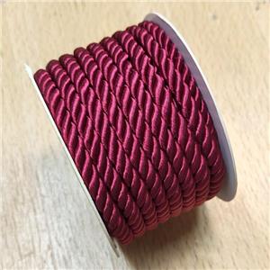 Red Nylon Thread Cord, approx 5mm, 8 meters per rolls