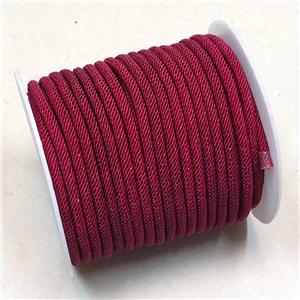 Red Nylon Wire Cord, approx 4mm, 25 meters per rolls
