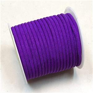Nylon Wire Cord Purple, approx 4mm, 25 meters per rolls