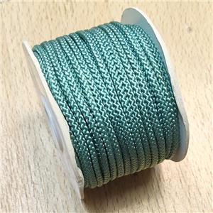 Nylon Wire Cord Turq Green, approx 3mm, 16 meters per rolls