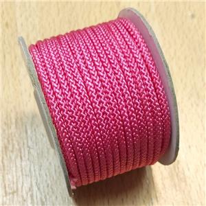 Pink Nylon Cord Wire, approx 3mm, 16 meters per rolls