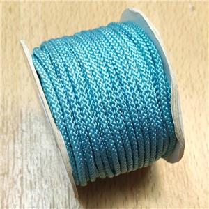 Nylon Thread Cord Turq Green, approx 3mm, 16 meters per rolls