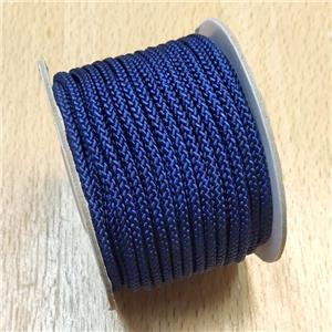Nylon Wire Cord Navy Blue, approx 3mm, 16 meters per rolls
