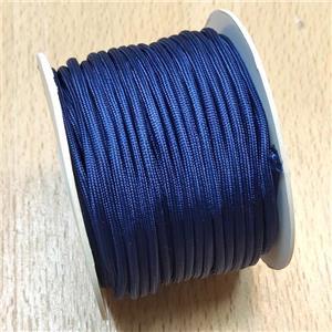 Nylon Wire Cord Deep Blue, approx 3mm, 16meters per rolls