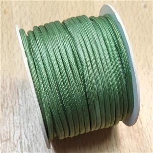 Nylon Cord Green, approx 3mm, 16meters per rolls