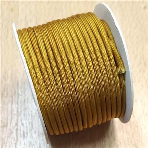 Golden Nylon Wire Cord, approx 3mm, 16meters per rolls