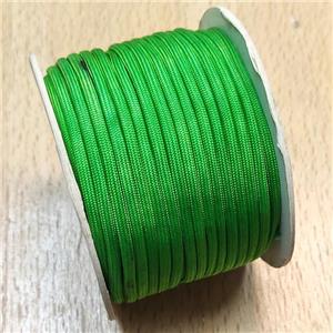 Green Nylon Cord, approx 3mm, 16meters per rolls