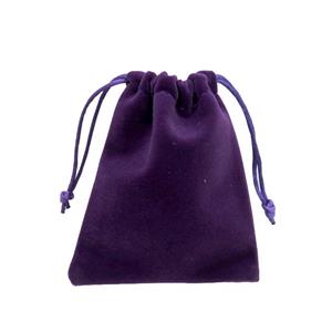 purple Velvet Jewelry Pouch, approx 7x9cm