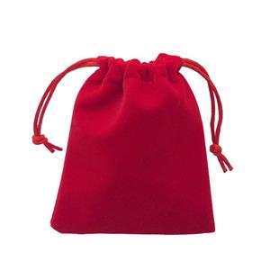 red Velvet Jewelry Pouch, approx 10x12cm
